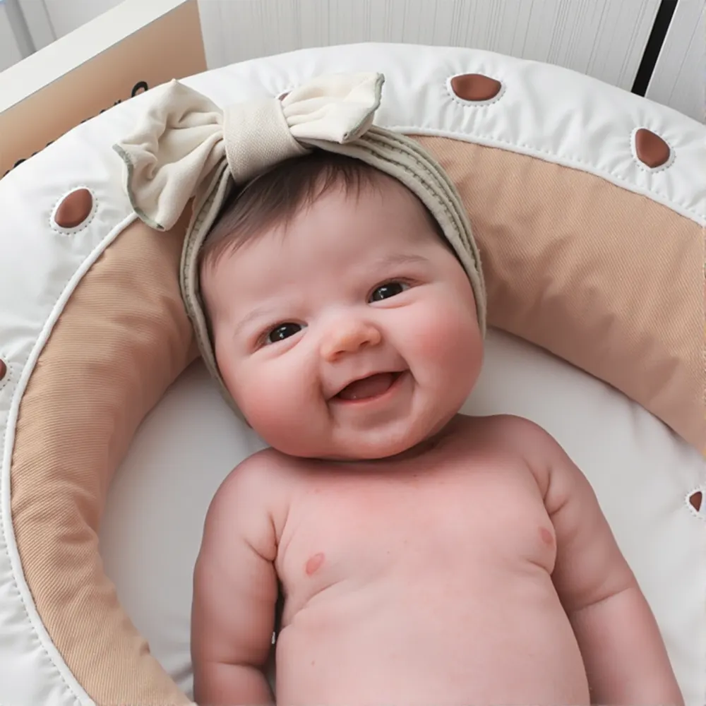 12"&16" 100% Soft Flexible Silicone Reborn Baby Doll Girl Lamatu, photograph 2
