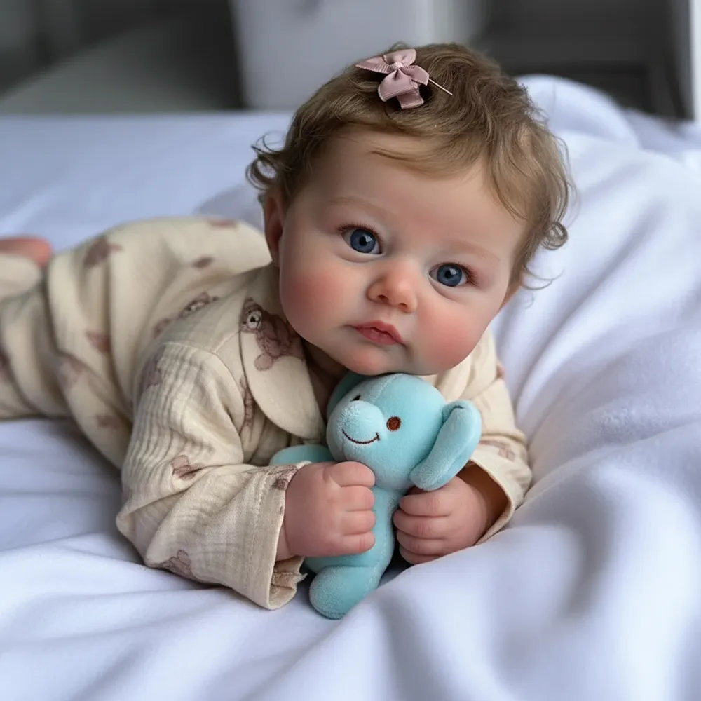 12"/ 16"/ 20" Lifelike Solid Platinum Liquid Reborn Baby Doll with Clear Beautiful, photograph 2