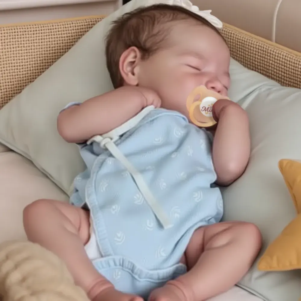 12" & 16" Chubby and Soft Limbs, Flexible Silicone Reborn Newborn Sleeping Baby, photograph 3