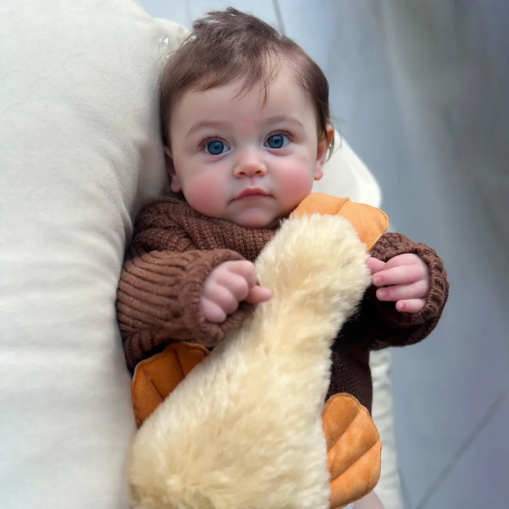 12"&16" Clement Full Body Silicone Bendable Reborn Baby Boy or Girl Dolls, photograph 5