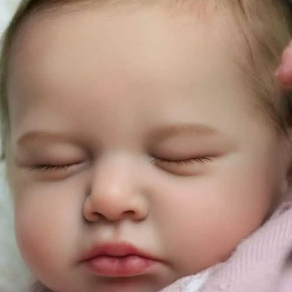 12"&16" Extremely Flexible Silicone Reborn Baby Doll Girl Ollie, photograph 4