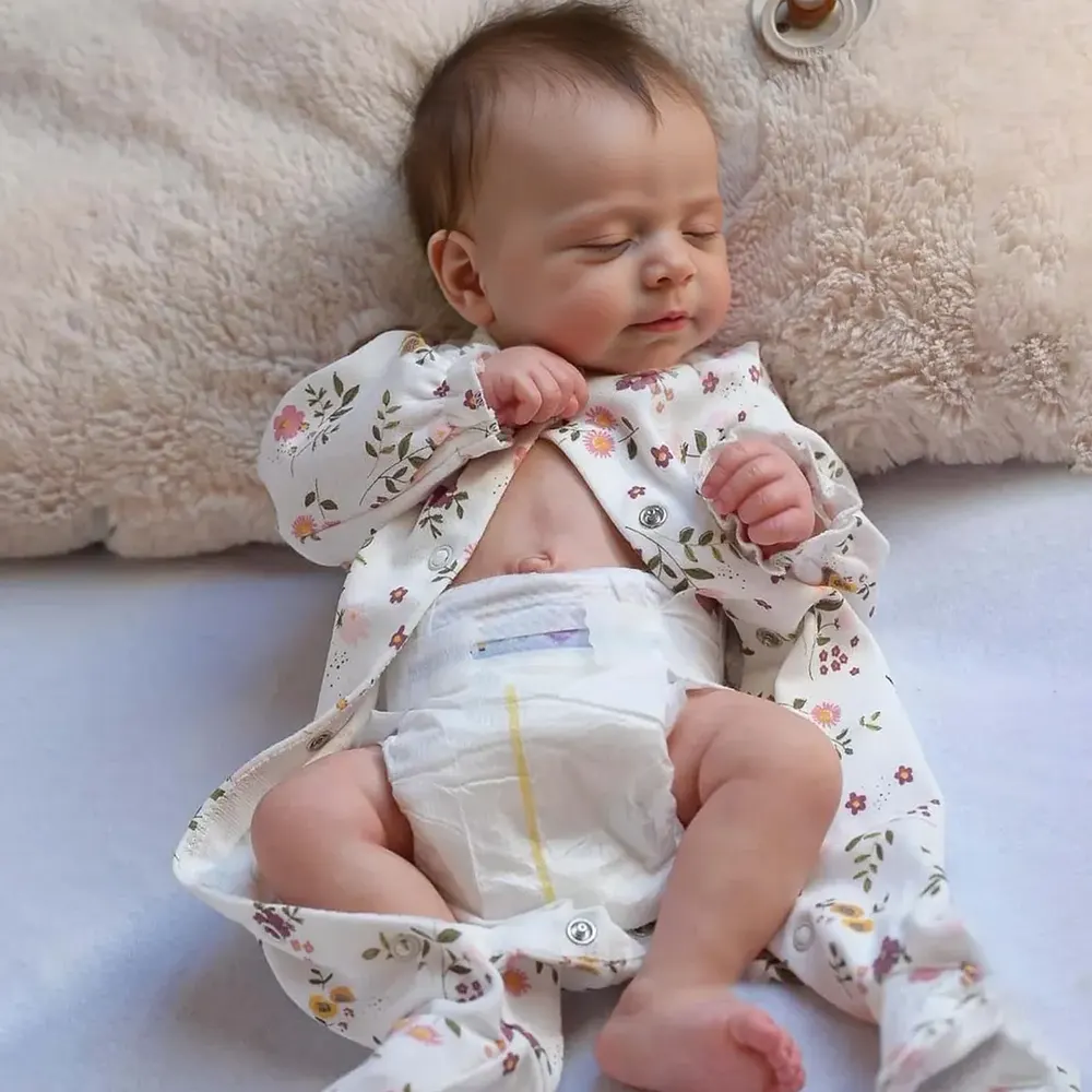 12"&16" Flexible Full Body Platinum Silicone Baby Bendable Reborn Doll Boy, photograph 5