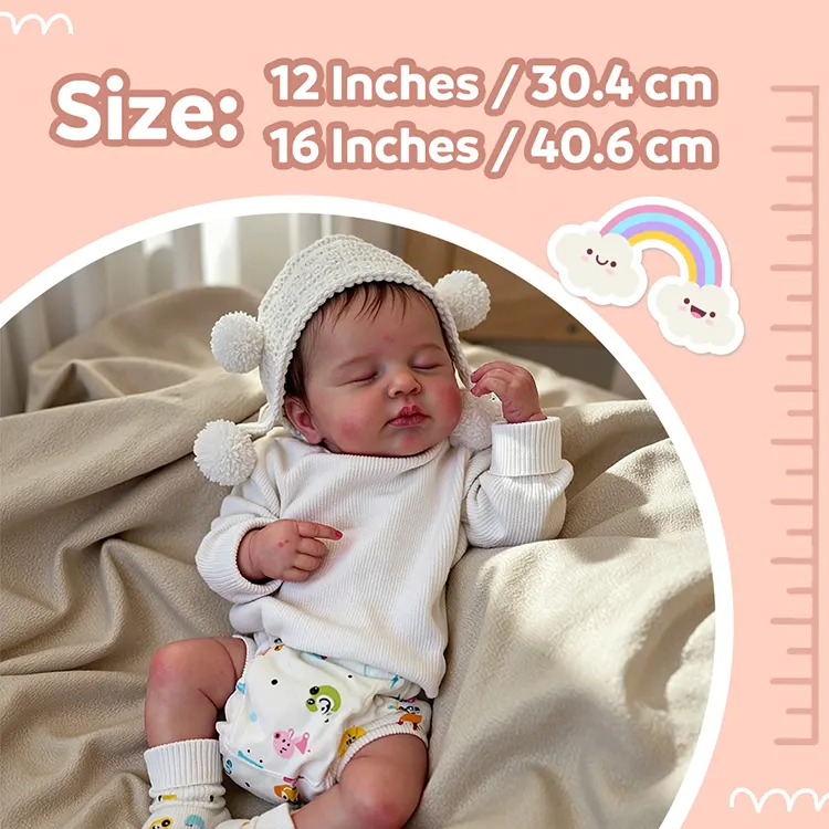 12"&16" Full Liquid Solid Platinum Silicone Baby Doll, photograph 4
