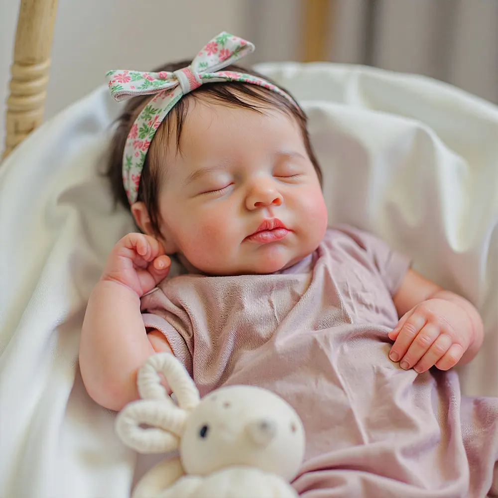 12" & 16" Full Silicone Body Endearing Reborn Baby Doll Girl or Boy with Soft Hair, photograph 2