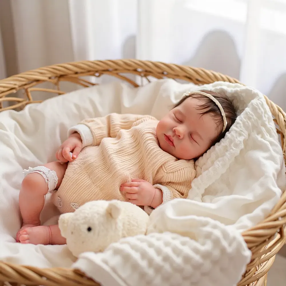 12" & 16" Lifelike Reborn Baby Doll with Tender Face and Soft Limbs, photograph 4