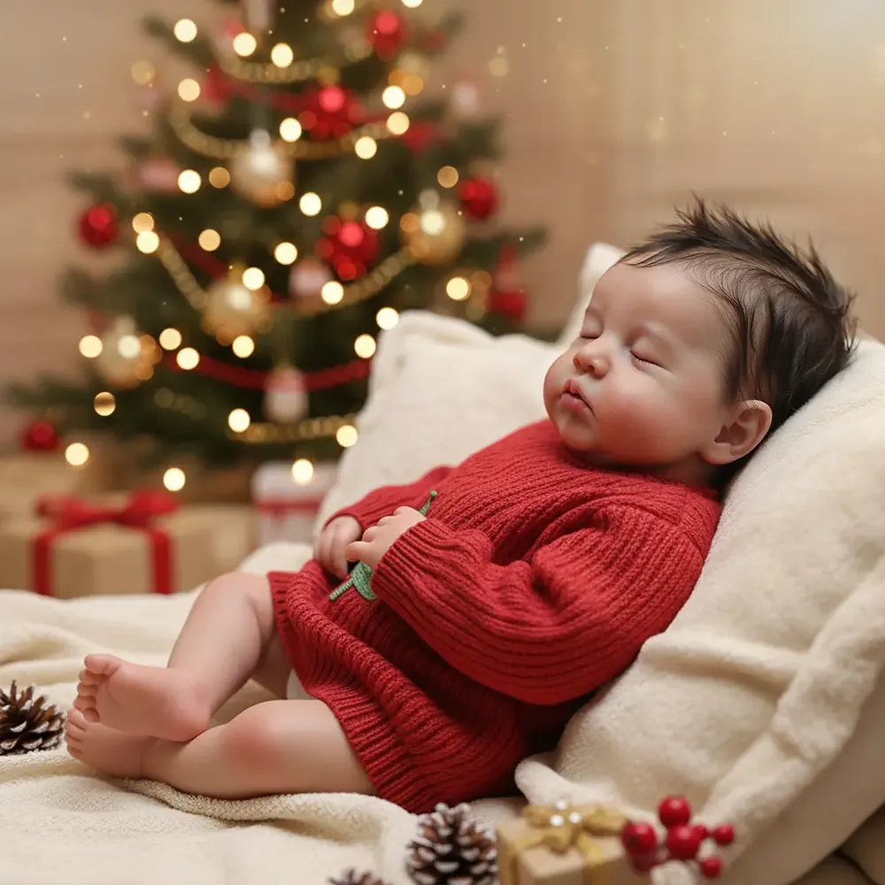 12" & 16" Platinum Solid Silicone Reborn Baby Doll with Velvety Soft Touch, photograph 5