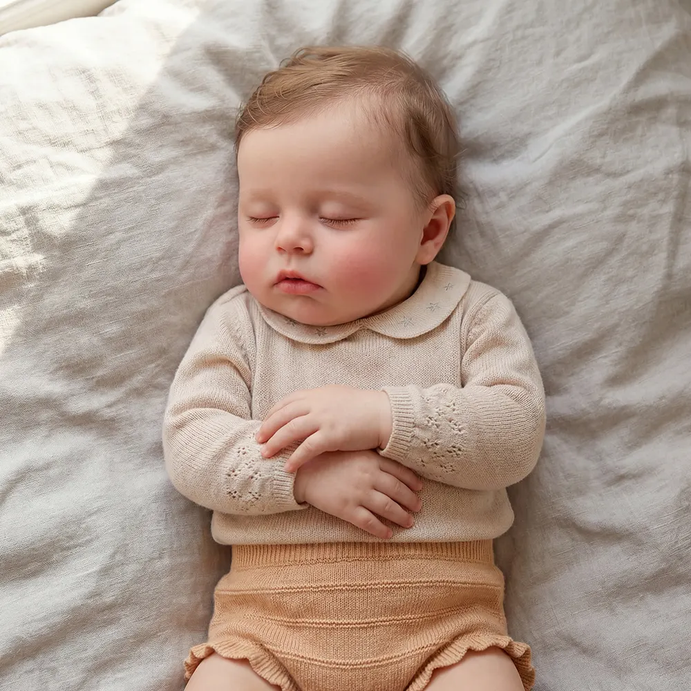 12"/16" Reborn Baby Girl with Plump Face, Newborn Silicone Dolls