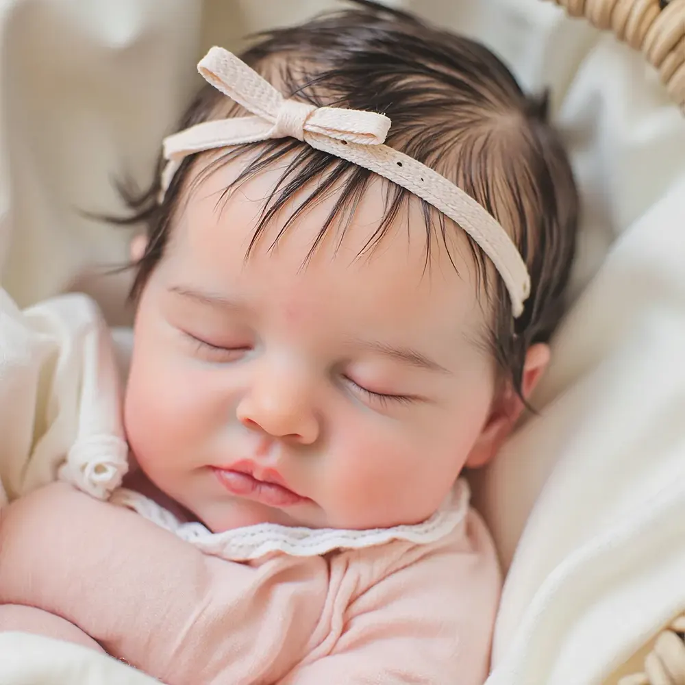 12" & 16" Reborn Full Flexible Body Baby Doll Girl or Boy with Brown Hair, photograph 3