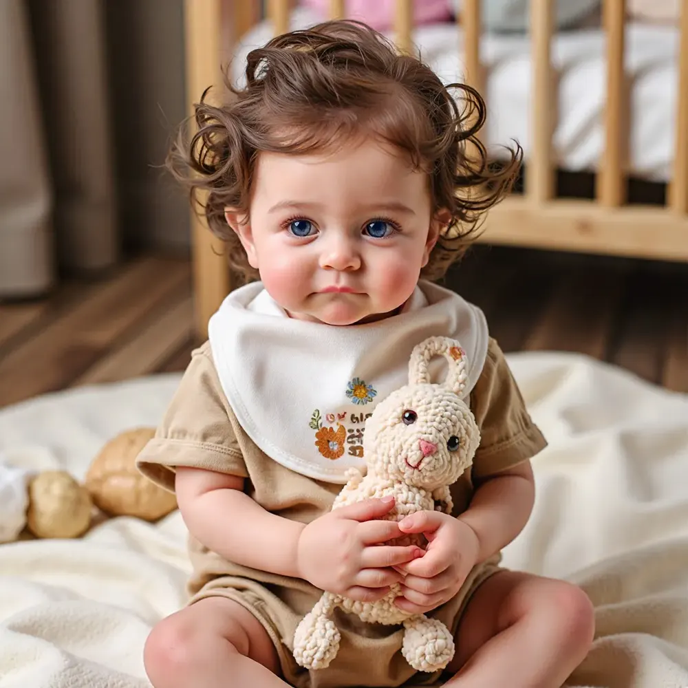 12" & 16" Soft Full Silicone Realistic Baby Doll With Beautiful Blue Eyes