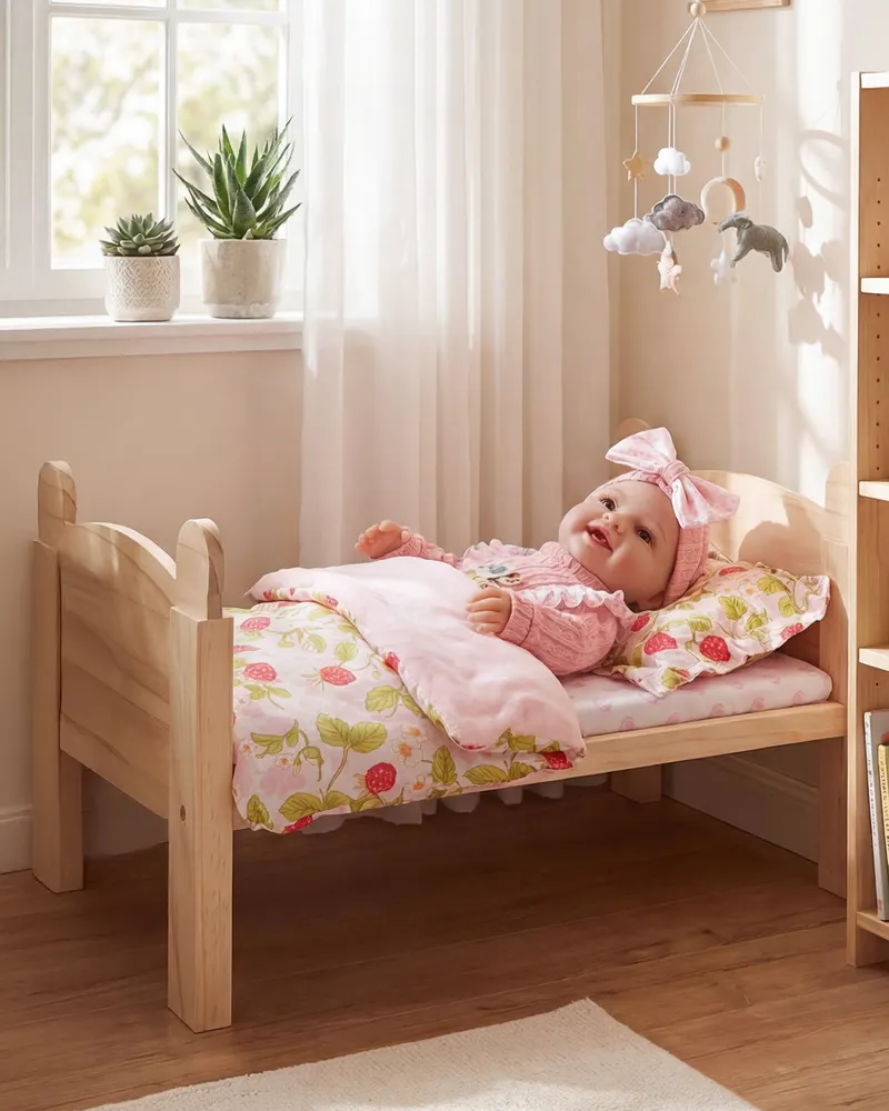 12-17" Reborn Doll Bedding Set 2 PCS Including Duvet and Pillow, photograph 5