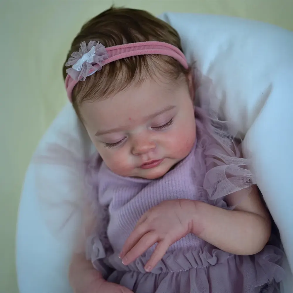 12" & 16" Full Silicone Material Reborn Baby Doll in Asleep, photograph 6