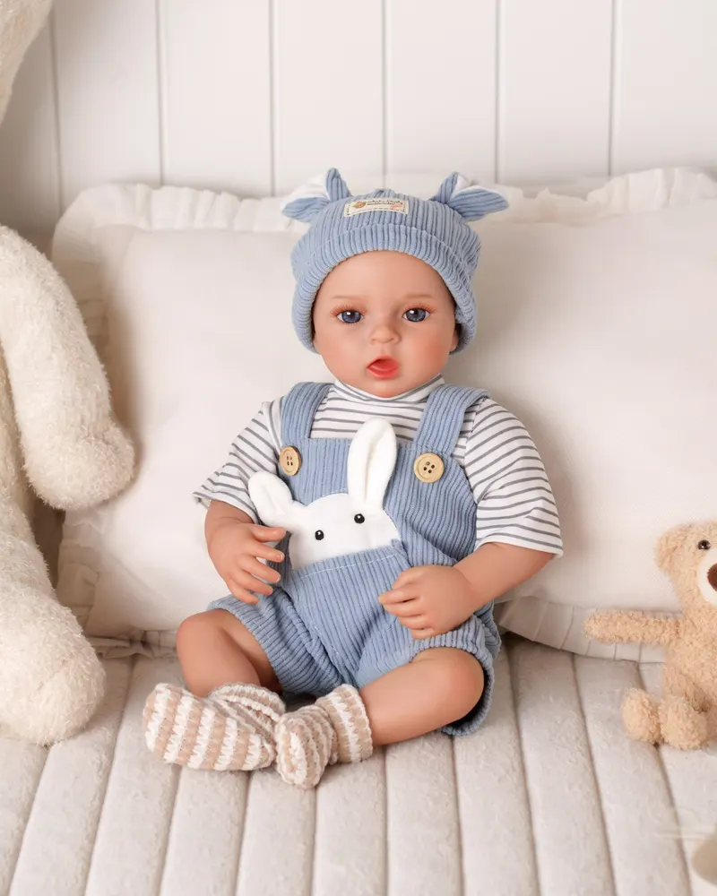 15"-18" Blue Accessories 4 Pcs Set for Reborn Baby Dolls, photograph 5