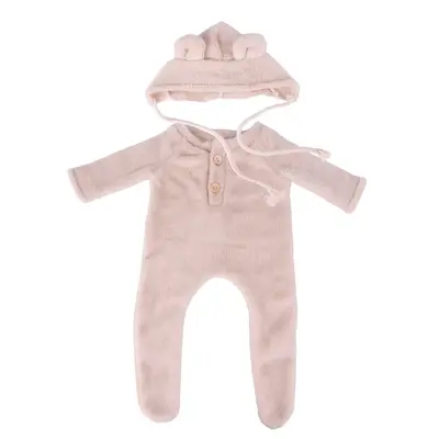 17"-22" Light Brown Cotton Romper 2-Pieces Clothing Accessories
