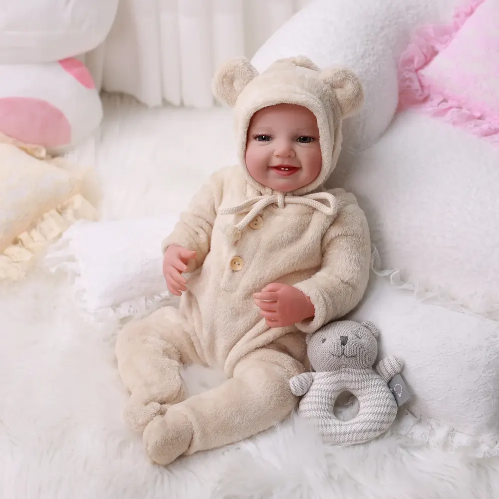17"-22" Light Brown Cotton Romper 2-Pieces Clothing Accessories, photograph 6