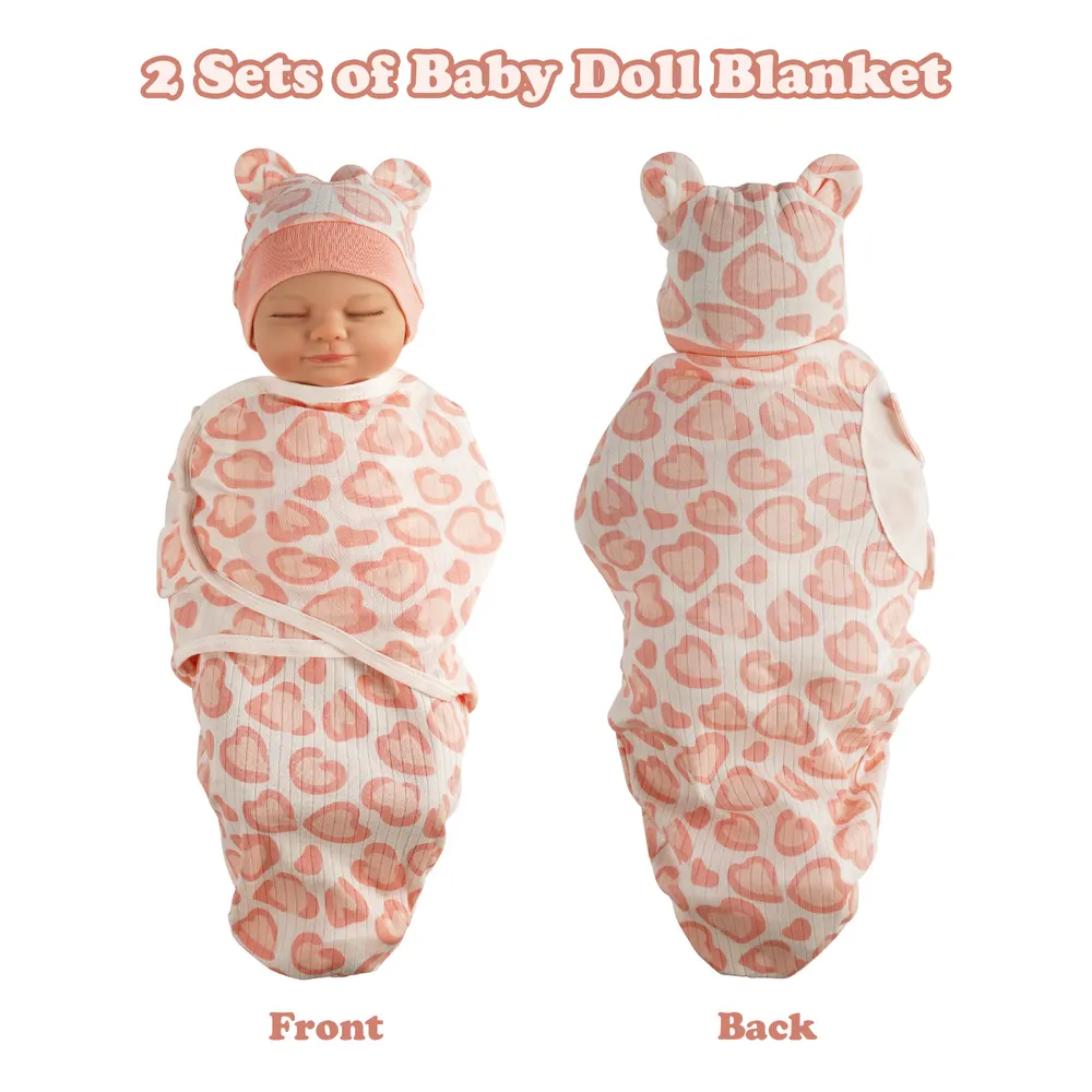 17"-22" Love Wrap 4 Pcs Reborn Baby Doll Clothes Accessories Set, photograph 3