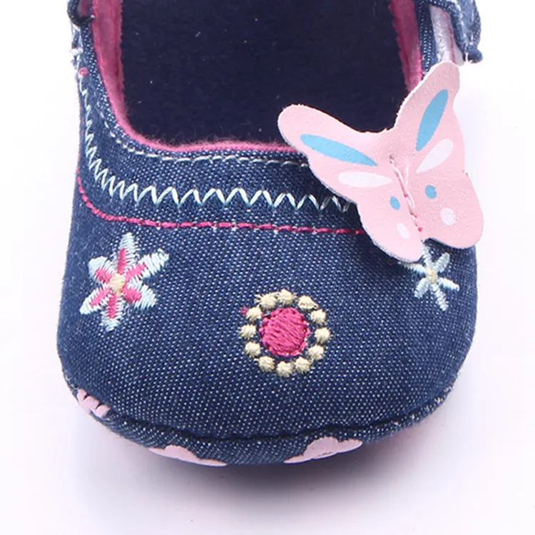 17"-22" Reborn Baby Dolls Butterfly Denim Shoes Accessories, photograph 5