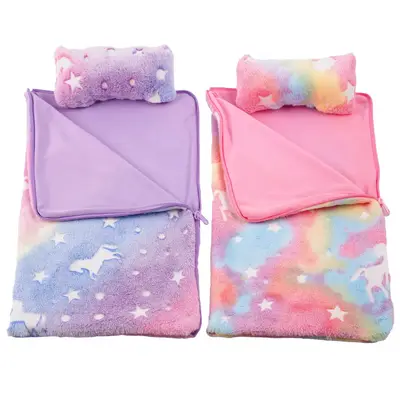 17"-22" Unicorn Bedding 2 Pcs Reborn Baby Doll Accessories Set