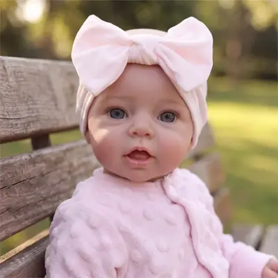 17" Lifelike Reborn Baby Girl Doll, Soft Vinyl Body, Realistic Features, Oren