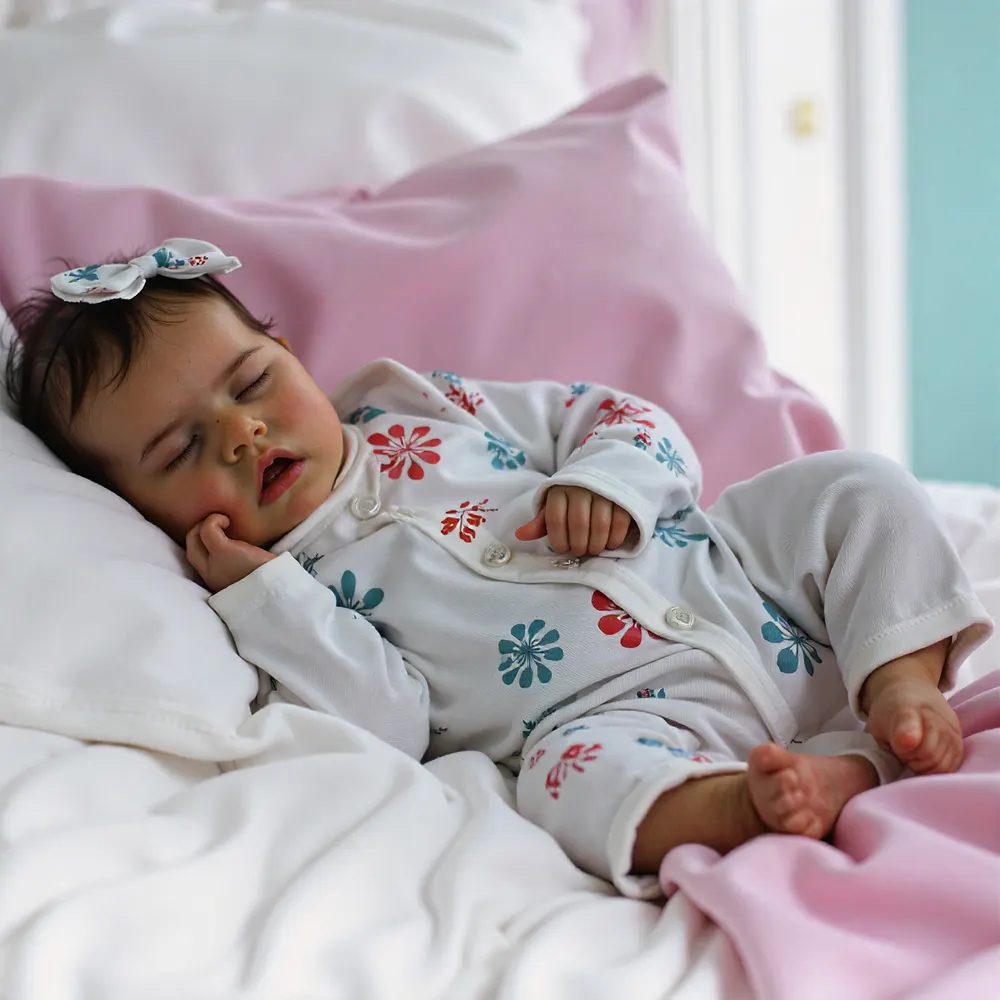 17" Lifelike Sleeping Silicone Vinyl Newborn African American Baby Girl Doll, photograph 4