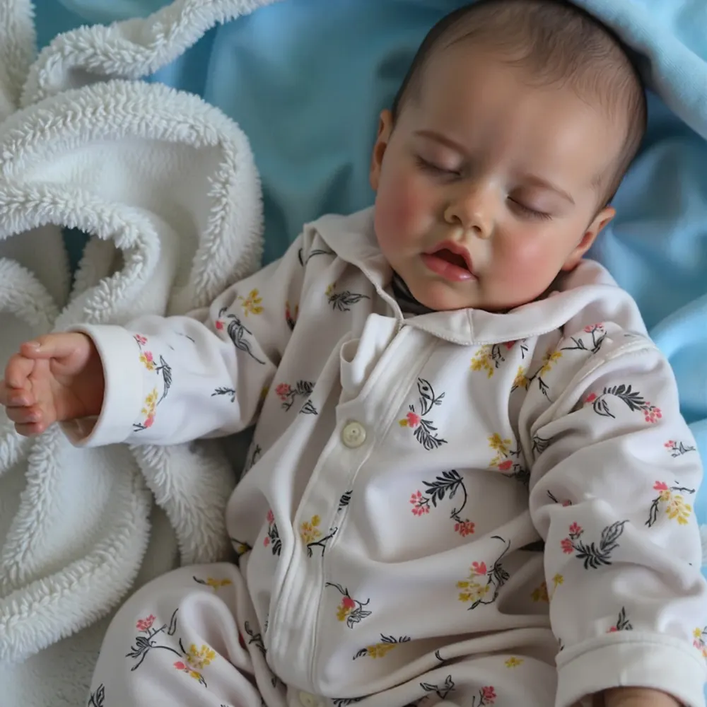 17" Preemie Reborn Babies Lifelike Sleeping Weighted Silicone Newborn Baby Girls, photograph 2