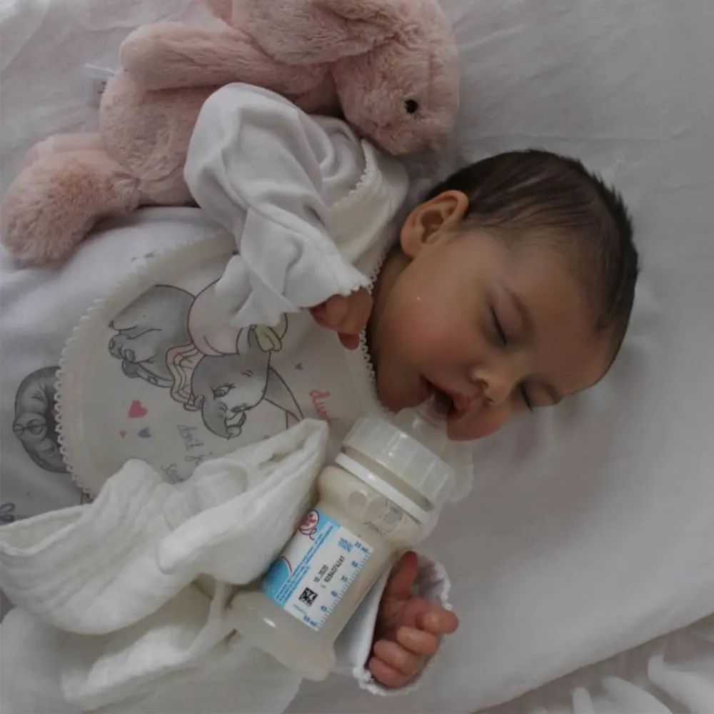 17" Realistic Reborn Baby Doll with Heartbeat Coos and Breath, photograph 5