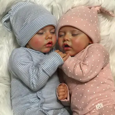 17" Sweet Sleeping Dreams Reborn Twins Boy and Girl Maren and Emmarie Truly Baby