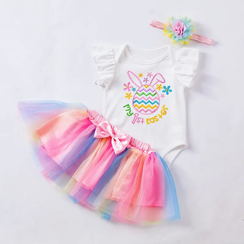 20"-22" Easter Skirt for Reborn Girl Baby Accessories 3-Pieces Set, photograph 2
