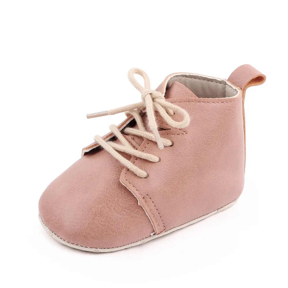 20"-22" Reborn Baby Pink Leather Shoes Accessories, photograph 2