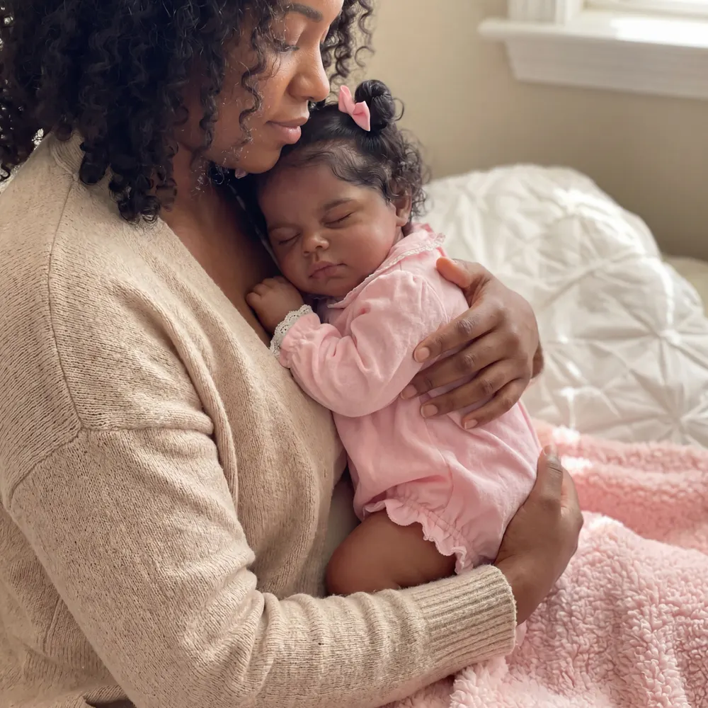 20" African American Baby Girl Reborn Doll Cyra– Perfect Present, photograph 5
