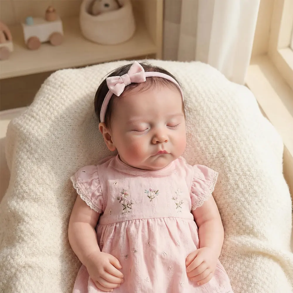 20" Breathing Reborn Silicone Vinyl Dolls with Lifelike Gentle Rise & Fall, photograph 3