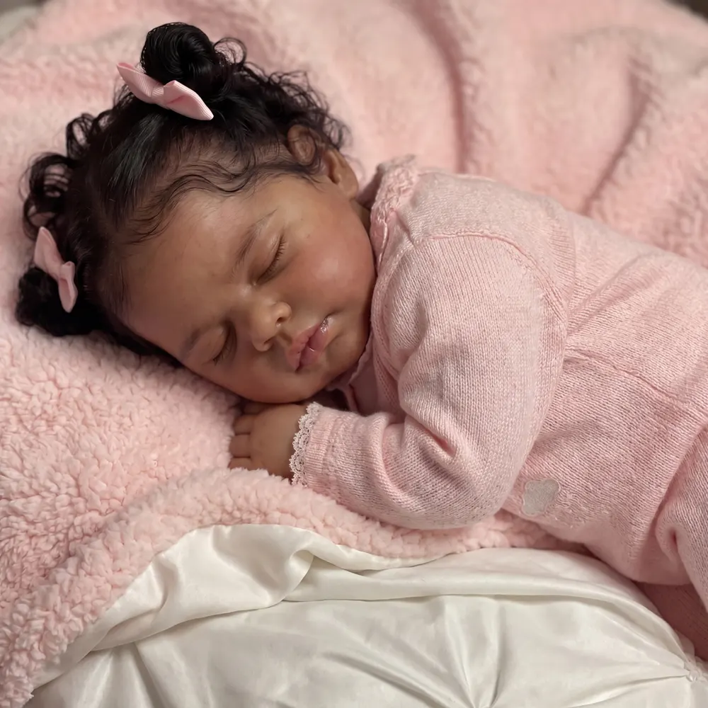 20" Lifelike African American Reborn Baby Girl – Seren, Perfect Present, photograph 5