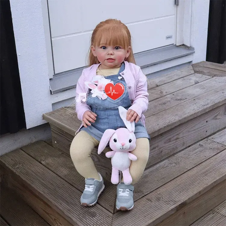 Heartbeat & Sound 20"& 22" Lifelike Awake Daphne Realistic Vinyl Reborn Baby Doll, photograph 4