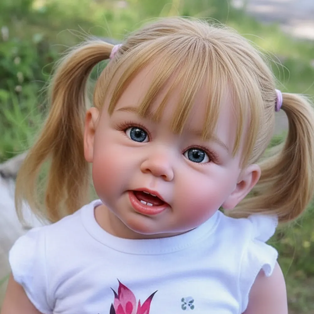 Heartbeat & Sound 20"& 22" Lifelike Awake Janey Realistic Vinyl Reborn Baby Doll, photograph 3