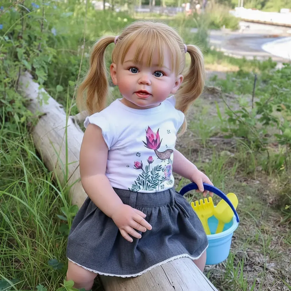 Heartbeat & Sound 20"& 22" Lifelike Awake Janey Realistic Vinyl Reborn Baby Doll, photograph 5