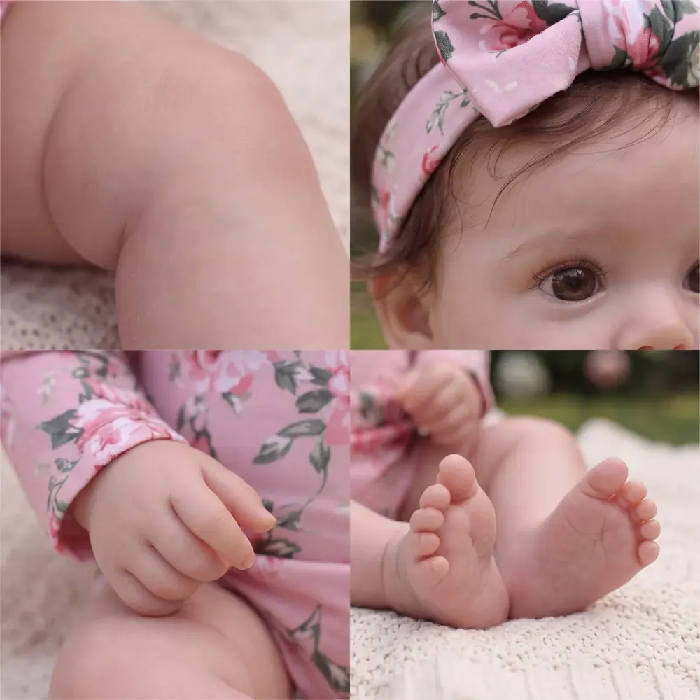 20" Lifelike Reborn Baby Girl Soft Vinyl Body, Realistic Facial Expression – Lia, photograph 5