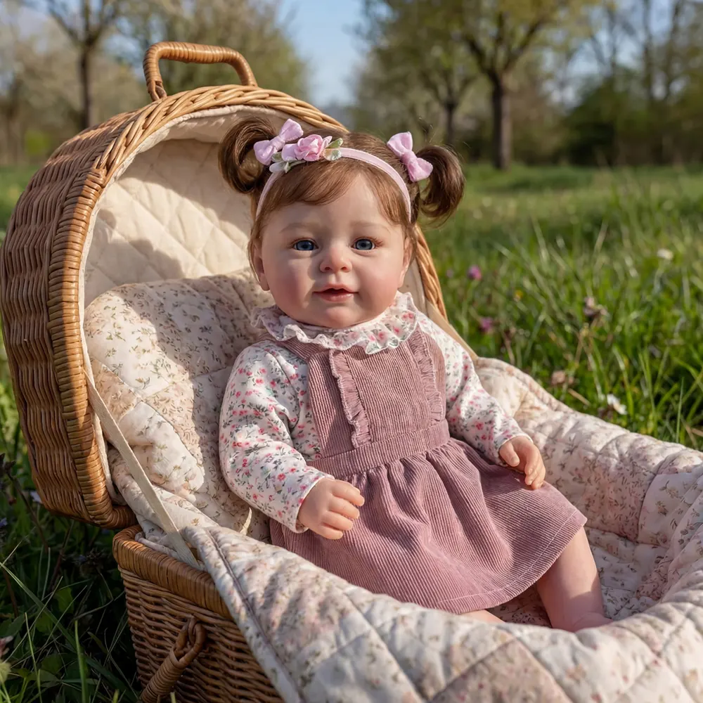 20" Real Baby Doll for Special Spring, Awake Toddler Girl with Heartbeat and Breath, photograph 6