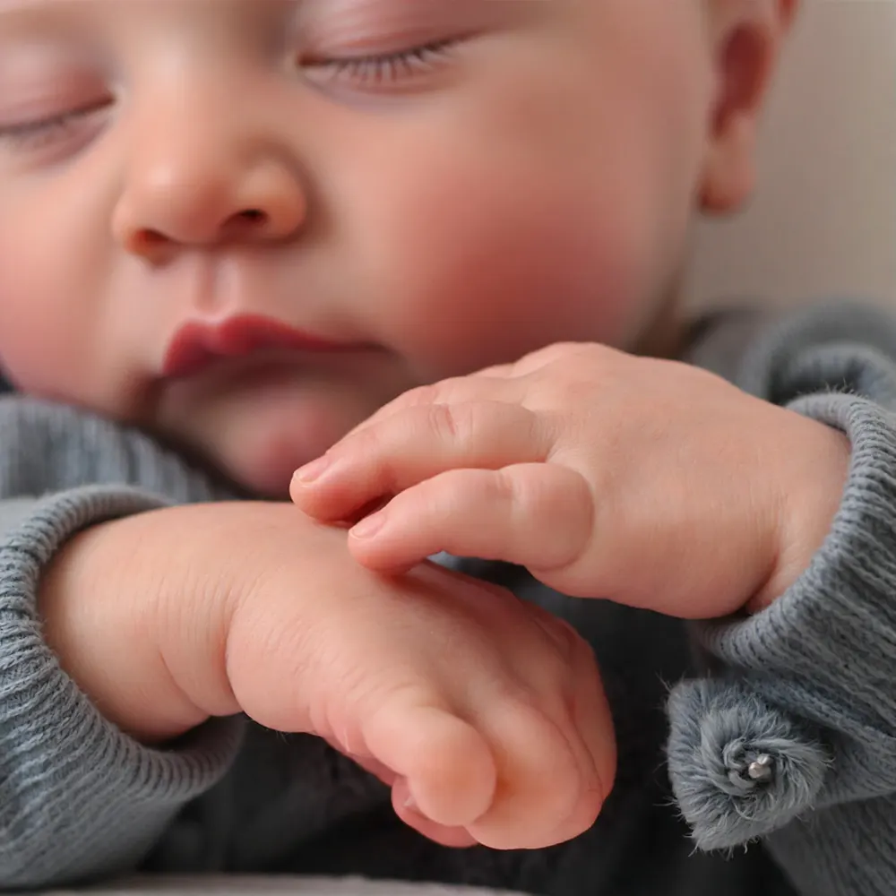 20" Realistic Lifelike Newborn Reborn Baby Doll with Heartbeat and Breath, photograph 4