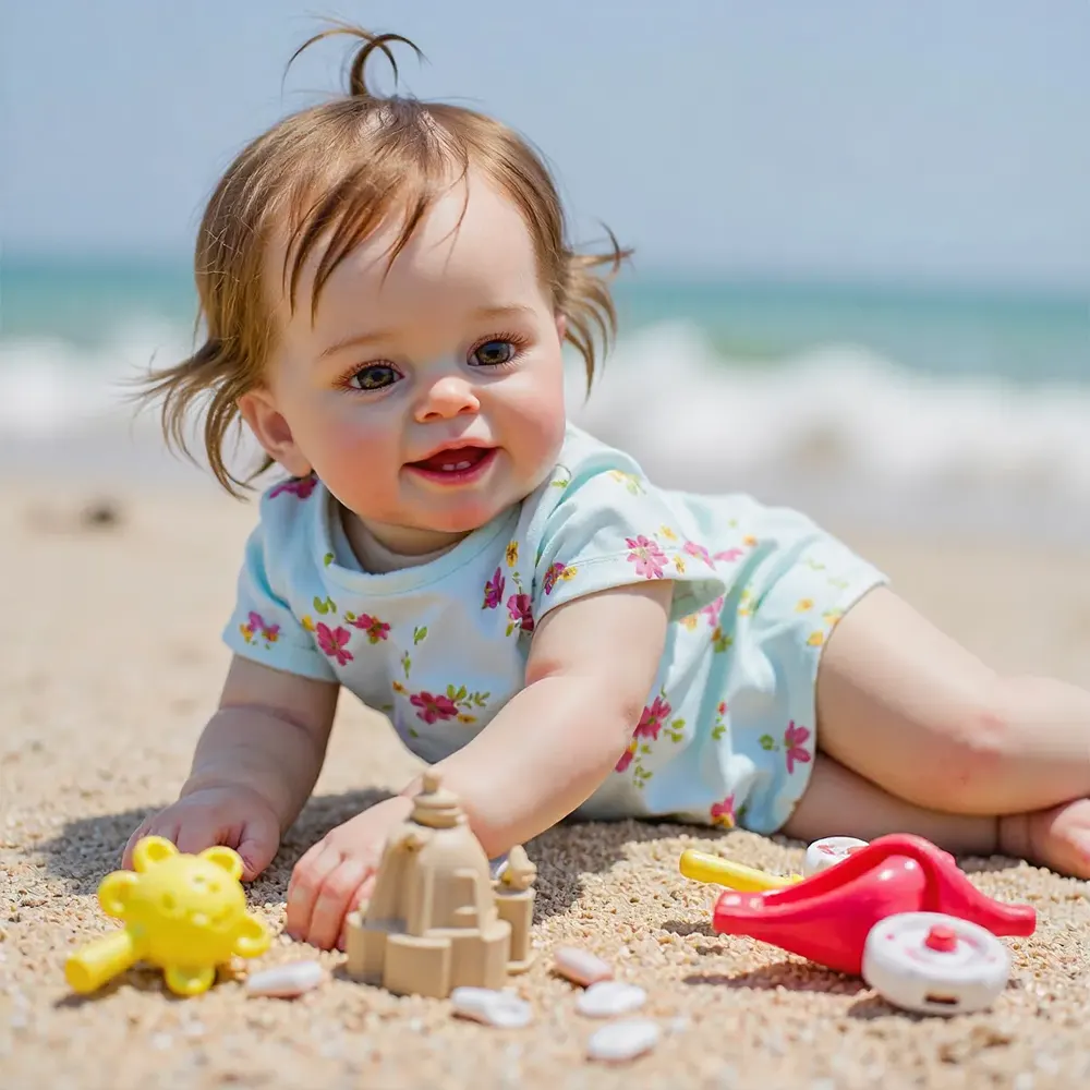 20" Realistic Reborn Baby Doll Girl Toddler Doll Marco with Chubby, photograph 4