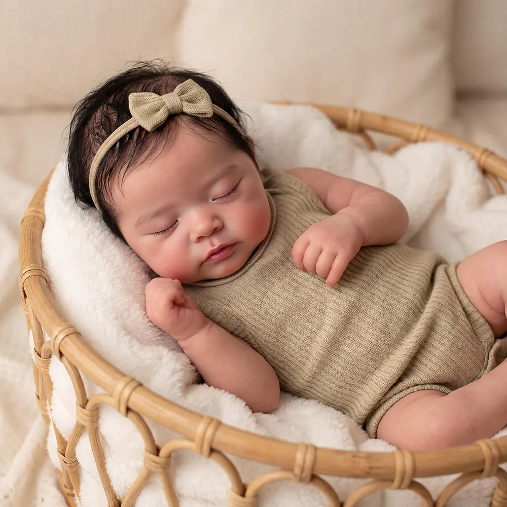20" Reborn Baby Doll with Heartbeat and Breathing, photograph 2