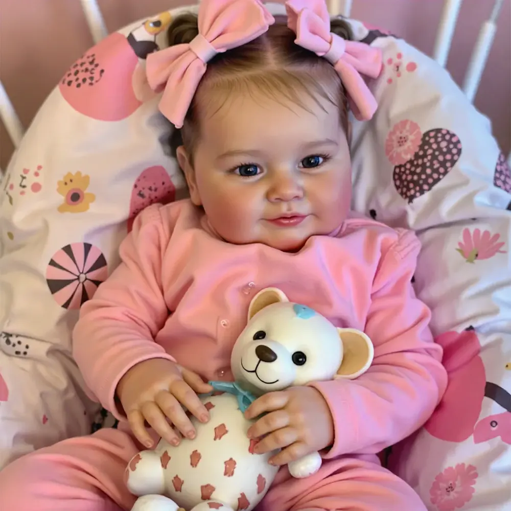 20" Reborn Toddler Realistic Baby Doll Girl Enilya with Chubby Lifelike Face, photograph 2