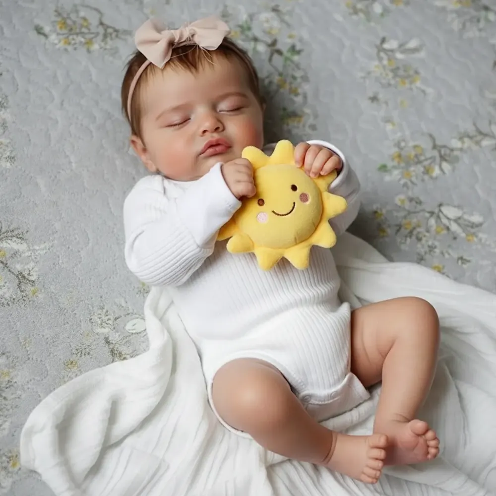 20" Super Realistic Silicone Reborn Baby Girl Dolls Becky, photograph 4
