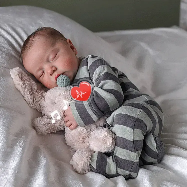 20" Truly Lifelike Reborn Baby Boy Doll Named Felen Sleeping Newborn Babies, photograph 5