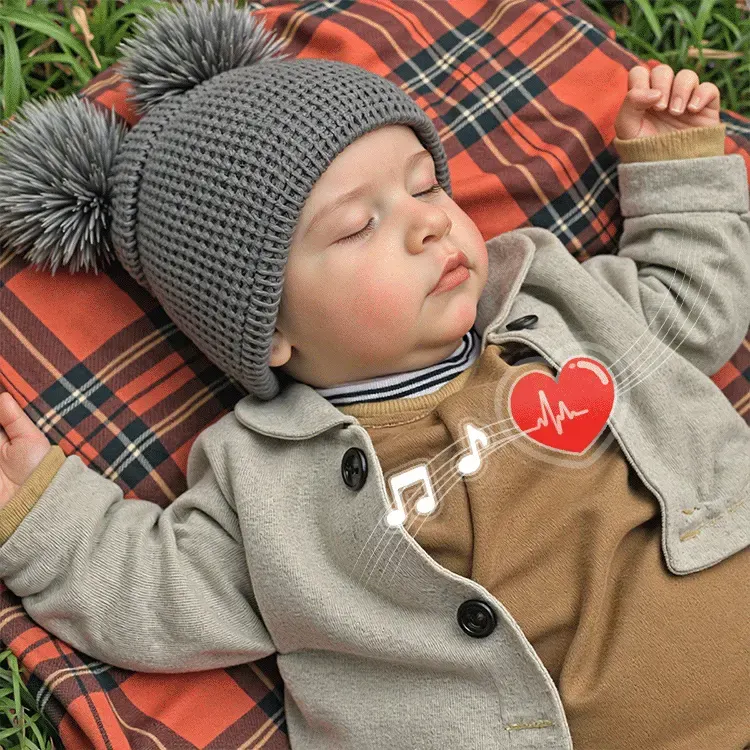 Heartbeat & Sound 20" Truly Look Real Sleeping Reborn Baby Doll Boy Named Claire, photograph 6