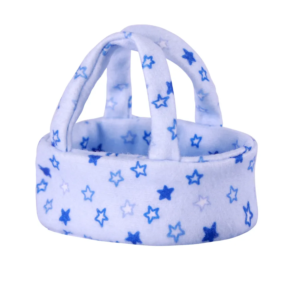 4.5" Blue Basket Reborn Baby Doll Clothes Accessories Set