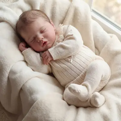 6–16" Lifelike Silicone Newborn Doll Rory Soft & Flexible Full Body for Kids 3+