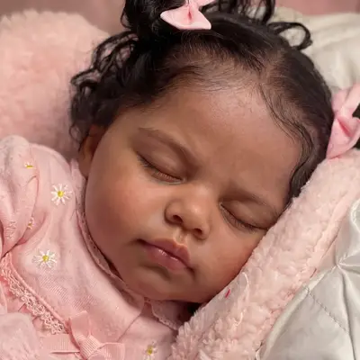 African American Reborn Baby Doll 20" Lifelike Soft Body Girl – Peridot