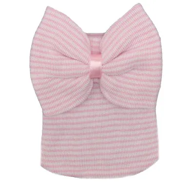 17"-22" Baby Dolls Reborn Baby Bow Knit Hat Accessories, photograph 2