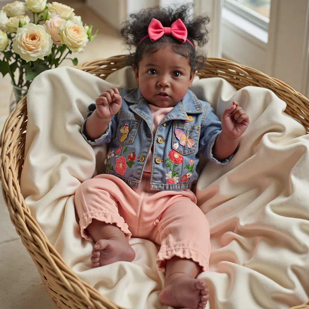 Black Silicone 20" Heidi Truly Toddler Silicone Reborn Baby Doll Girl