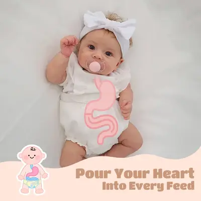 Drink & Wet System 12" & 16" & 20" Full Silicone Baby Doll with Gentle Cuddles