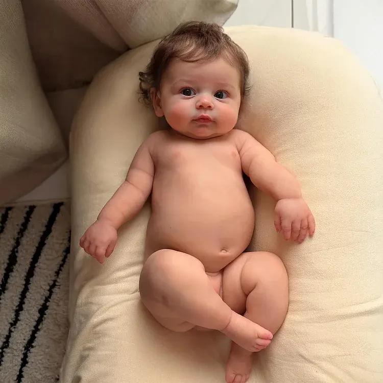 Drink & Wet System Reborn Baby Girl with Soft Silicone Body, 12"/16"/20" Newborn, photograph 4